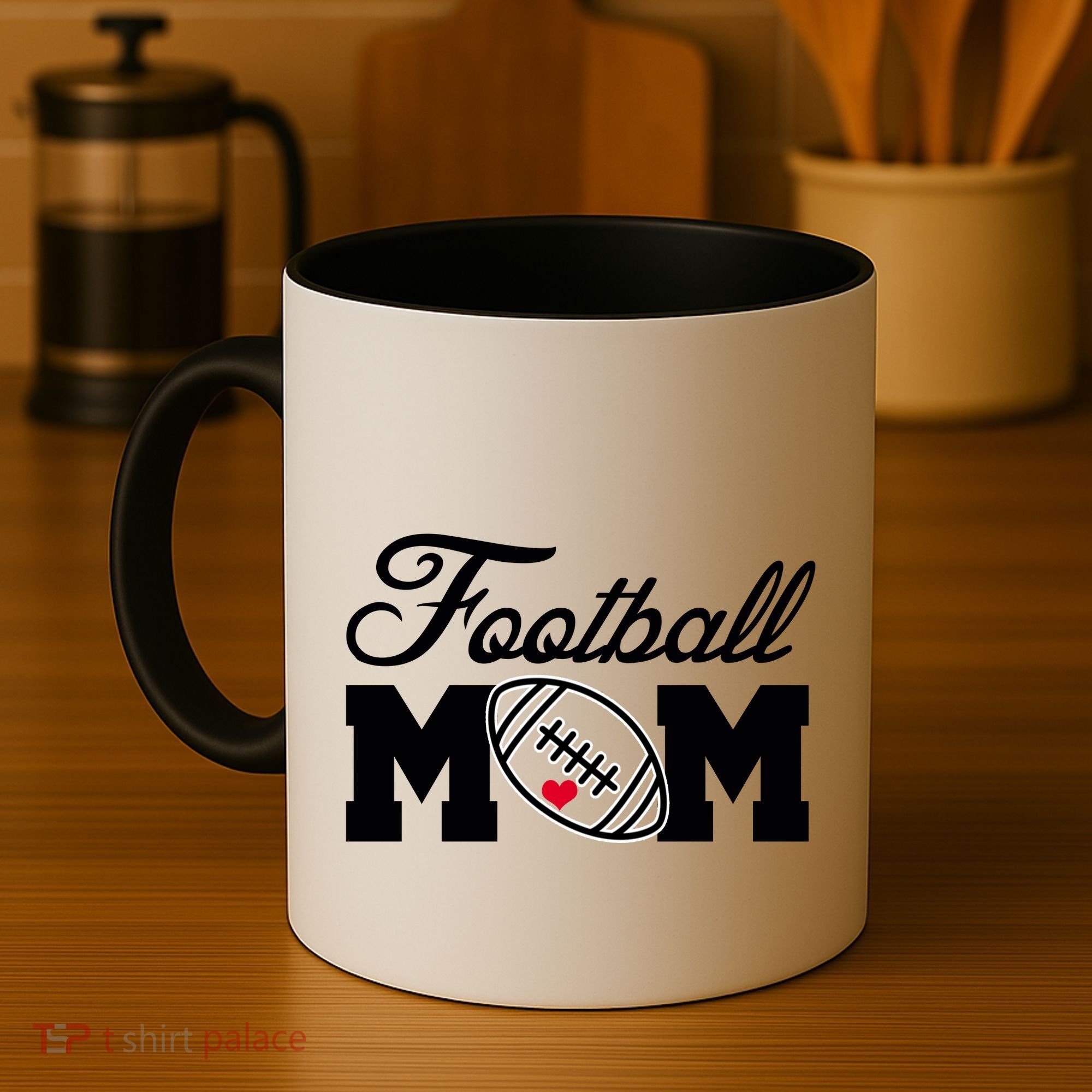 Love Football Mom Cute Gameday Coffee Mug