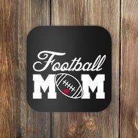 Love Football Mom Cute Gameday Coaster thumb 0