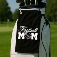 Love Football Mom Cute Gameday Golf Towel thumb 2