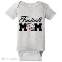 Love Football Mom Cute Gameday Baby Bodysuit thumb 0