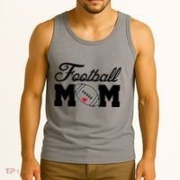 Love Football Mom Cute Gameday Tank Top thumb 3