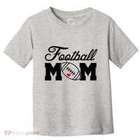 Love Football Mom Cute Gameday Toddler T-Shirt thumb 0