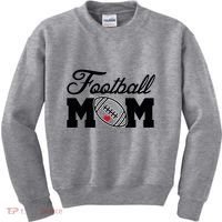 Love Football Mom Cute Gameday Kids Sweatshirt thumb 0