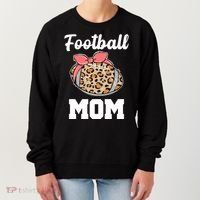 Leopard Football Mom Cute Gift Women's Sweatshirt thumb 0