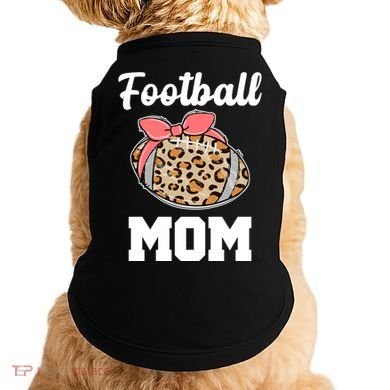 Leopard Football Mom Cute Gift Doggie Tank