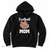 Leopard Football Mom Cute Gift Hoodie thumb 0