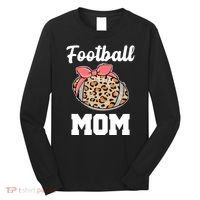 Leopard Football Mom Cute Gift Long Sleeve Shirt thumb 0