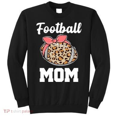 Leopard Football Mom Cute Gift Sweatshirt