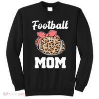 Leopard Football Mom Cute Gift Sweatshirt thumb 0