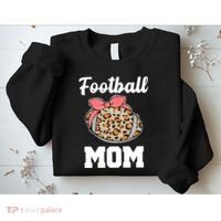 Leopard Football Mom Cute Gift Sweatshirt thumb 2