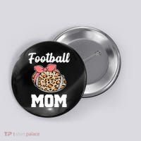 Leopard Football Mom Cute Gift Button thumb 0