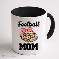 Leopard Football Mom Cute Gift Coffee Mug thumb 1