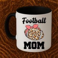 Leopard Football Mom Cute Gift Coffee Mug thumb 2
