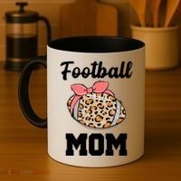 Leopard Football Mom Cute Gift Coffee Mug thumb 4