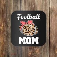 Leopard Football Mom Cute Gift Coaster thumb 0