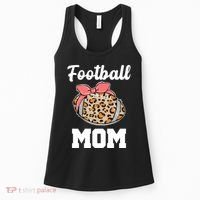 Leopard Football Mom Cute Gift Women's Tank Top thumb 0