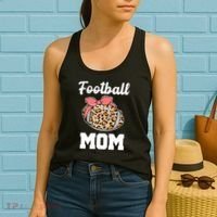 Leopard Football Mom Cute Gift Women's Tank Top thumb 2