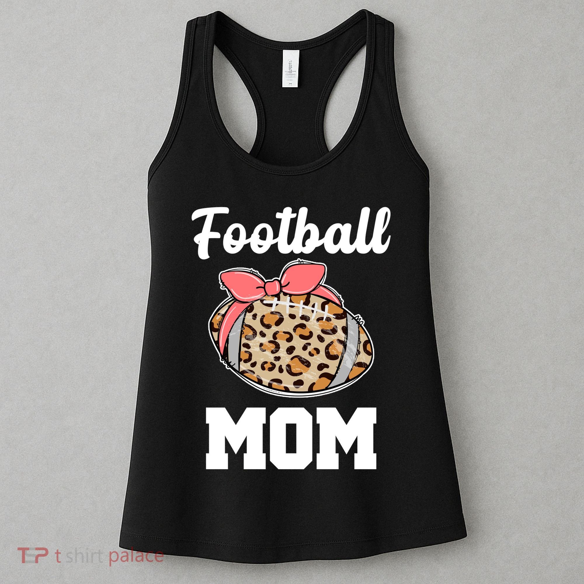 Leopard Football Mom Cute Gift Women's Tank Top