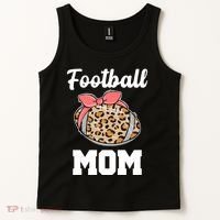 Leopard Football Mom Cute Gift Tank Top thumb 2