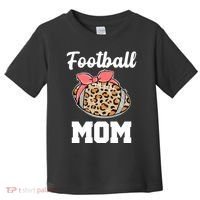 Leopard Football Mom Cute Gift Toddler T-Shirt thumb 0