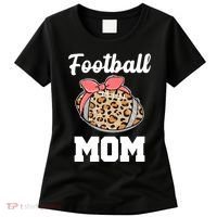 Leopard Football Mom Cute Gift Women's T-Shirt thumb 0