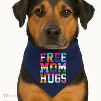 Lgbtq+ Free Mom Hugs USA-Made Doggie Bandana thumb 1