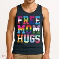 Lgbtq+ Free Mom Hugs Tank Top thumb 3