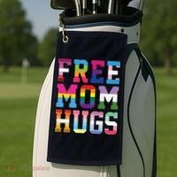 Lgbtq+ Free Mom Hugs Golf Towel thumb 2