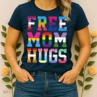Lgbtq+ Free Mom Hugs Women's T-Shirt thumb 2