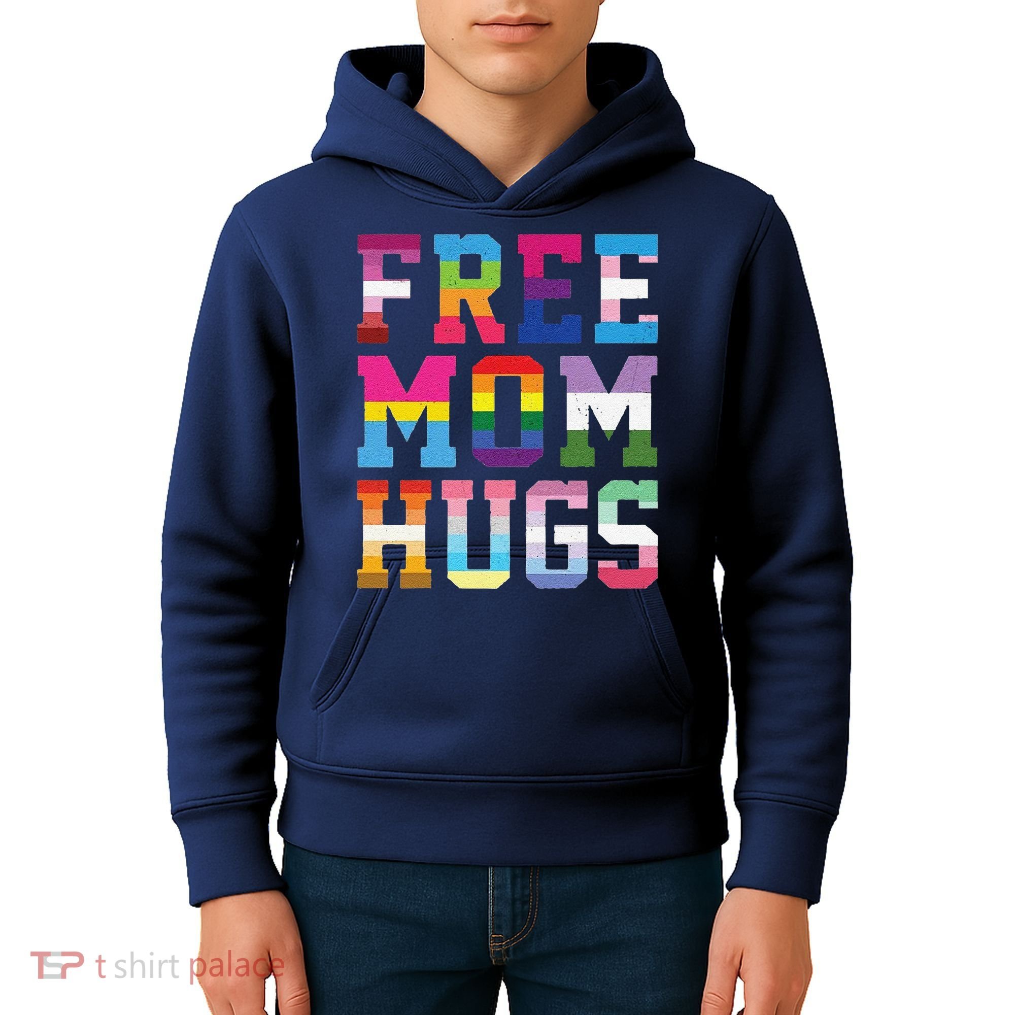 Lgbtq+ Free Mom Hugs Kids Hoodie