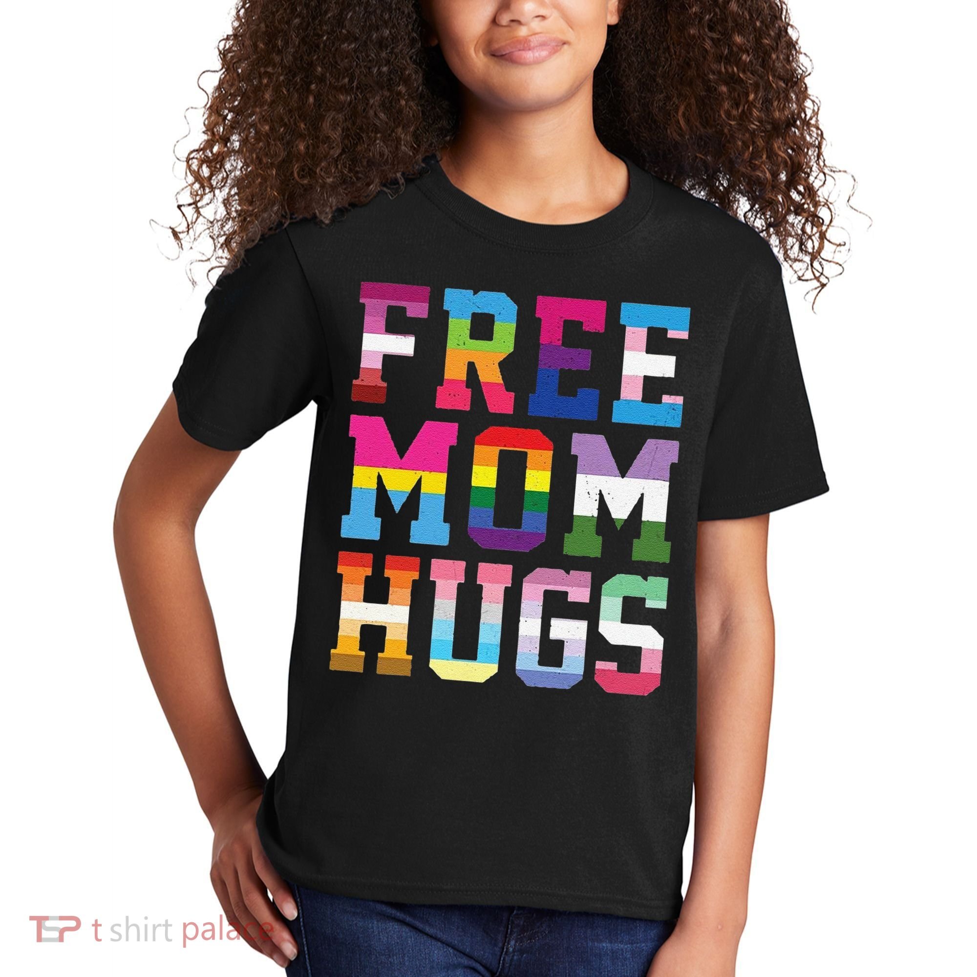 Lgbtq+ Free Mom Hugs Kids T-Shirt