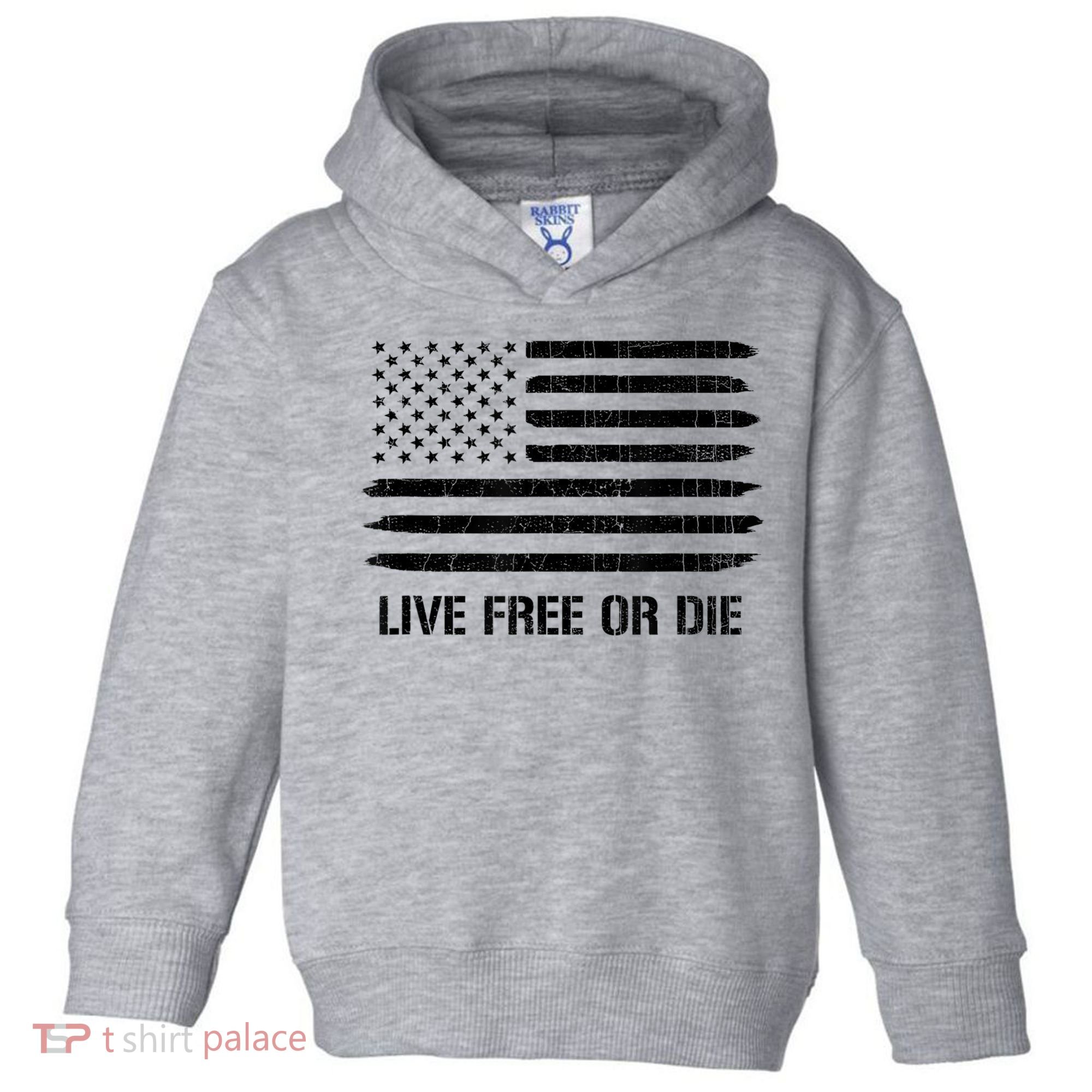 Live Free Or Die 2nd Amendment American Flag Toddler Hoodie