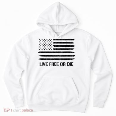 Live Free Or Die 2nd Amendment American Flag Hoodie