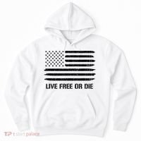 Live Free Or Die 2nd Amendment American Flag Hoodie thumb 0