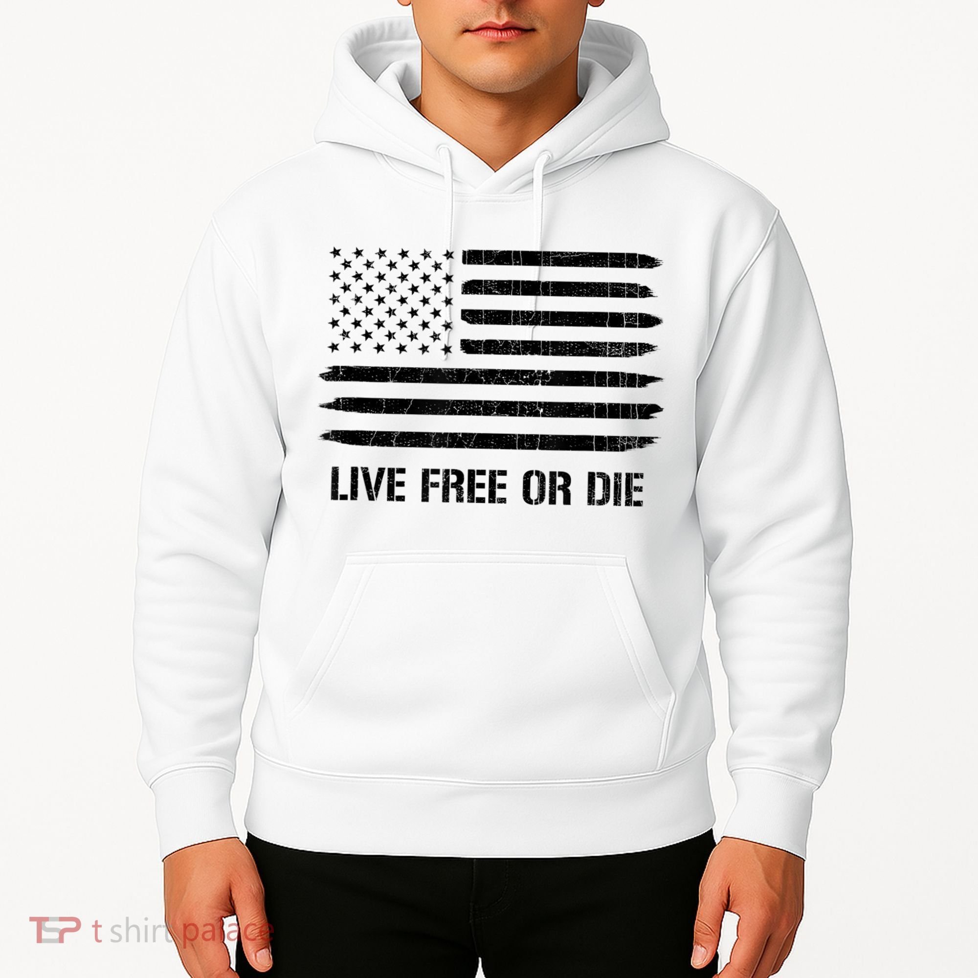 Live Free Or Die 2nd Amendment American Flag Hoodie