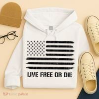 Live Free Or Die 2nd Amendment American Flag Hoodie thumb 4