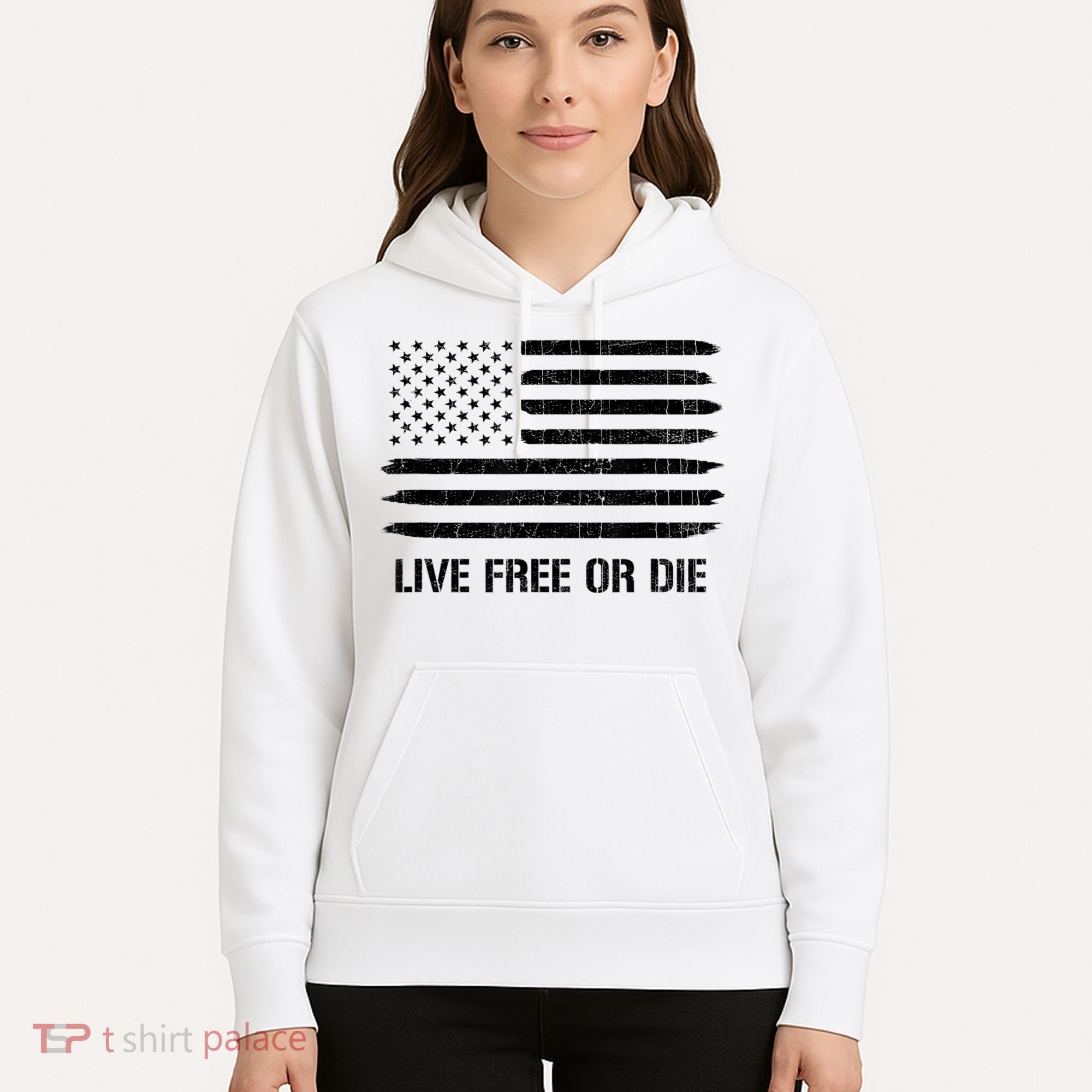 Live Free Or Die 2nd Amendment American Flag Hoodie