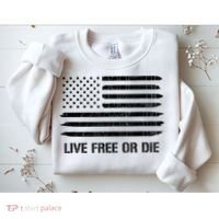 Live Free Or Die 2nd Amendment American Flag Sweatshirt thumb 2