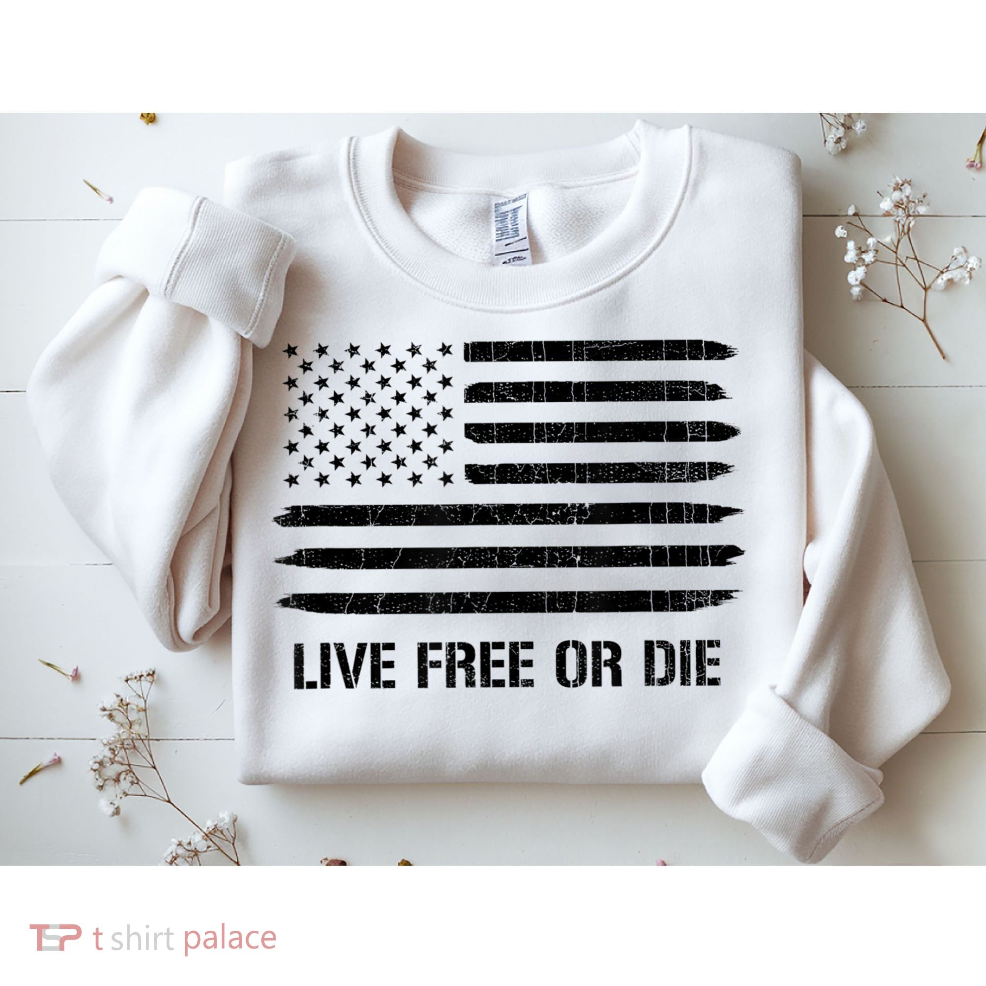 Live Free Or Die 2nd Amendment American Flag Sweatshirt