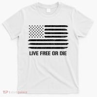Live Free Or Die 2nd Amendment American Flag T-Shirt thumb 0