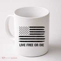 Live Free Or Die 2nd Amendment American Flag Coffee Mug thumb 0