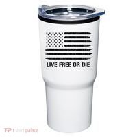 Live Free Or Die 2nd Amendment American Flag Tumbler thumb 0