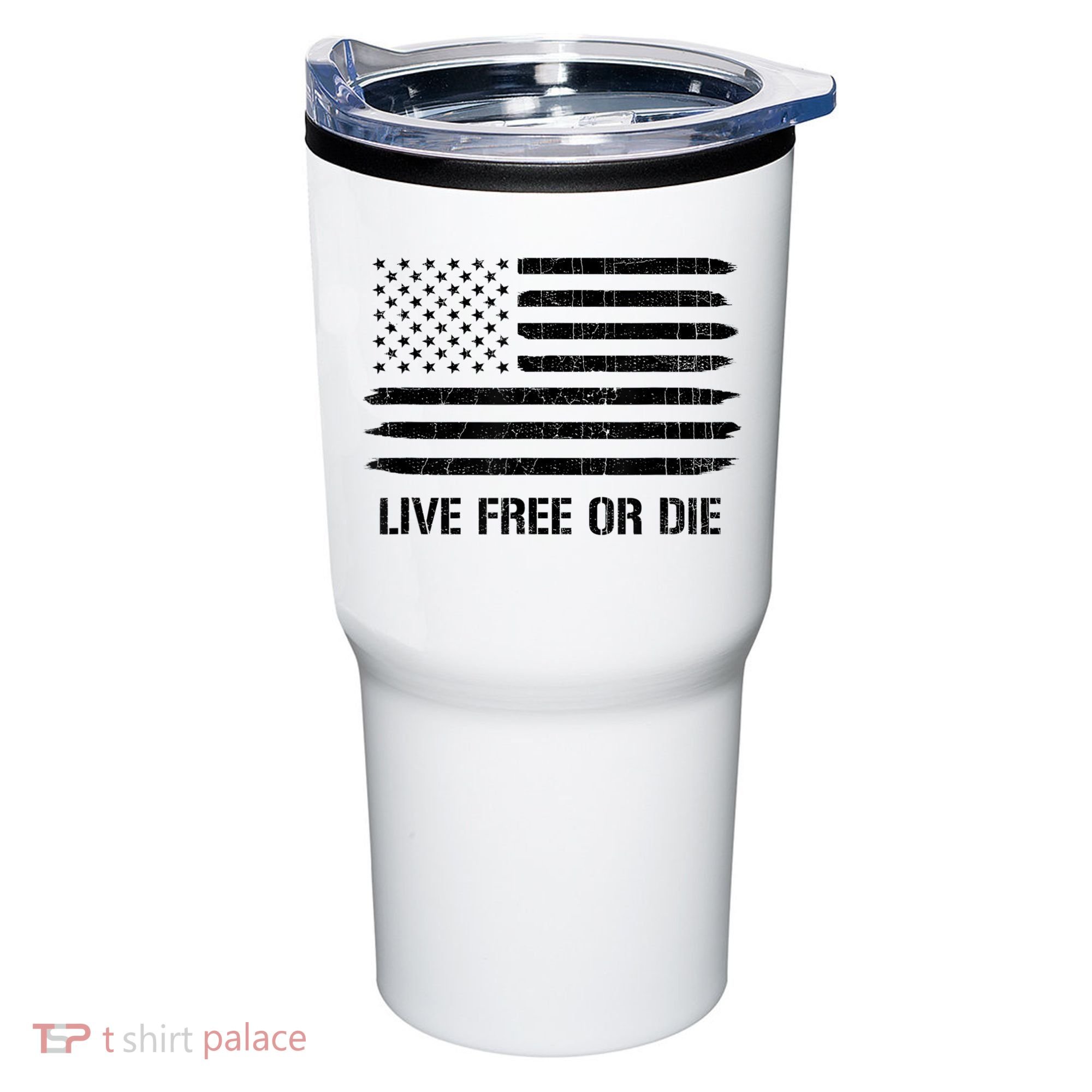 Live Free Or Die 2nd Amendment American Flag Tumbler