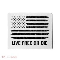 Live Free Or Die 2nd Amendment American Flag Mousepad thumb 0