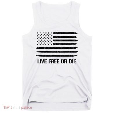 Live Free Or Die 2nd Amendment American Flag Tank Top