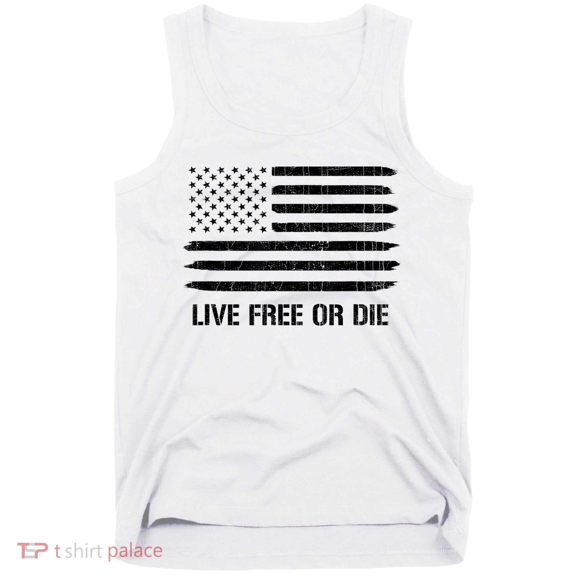 Live Free Or Die 2nd Amendment American Flag Tank Top