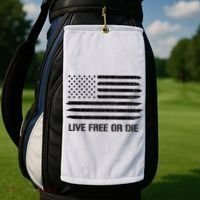 Live Free Or Die 2nd Amendment American Flag Golf Towel thumb 2