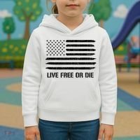 Live Free Or Die 2nd Amendment American Flag Kids Hoodie thumb 3