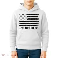 Live Free Or Die 2nd Amendment American Flag Kids Hoodie thumb 4