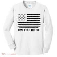 Live Free Or Die 2nd Amendment American Flag Kids Long Sleeve Shirt thumb 0